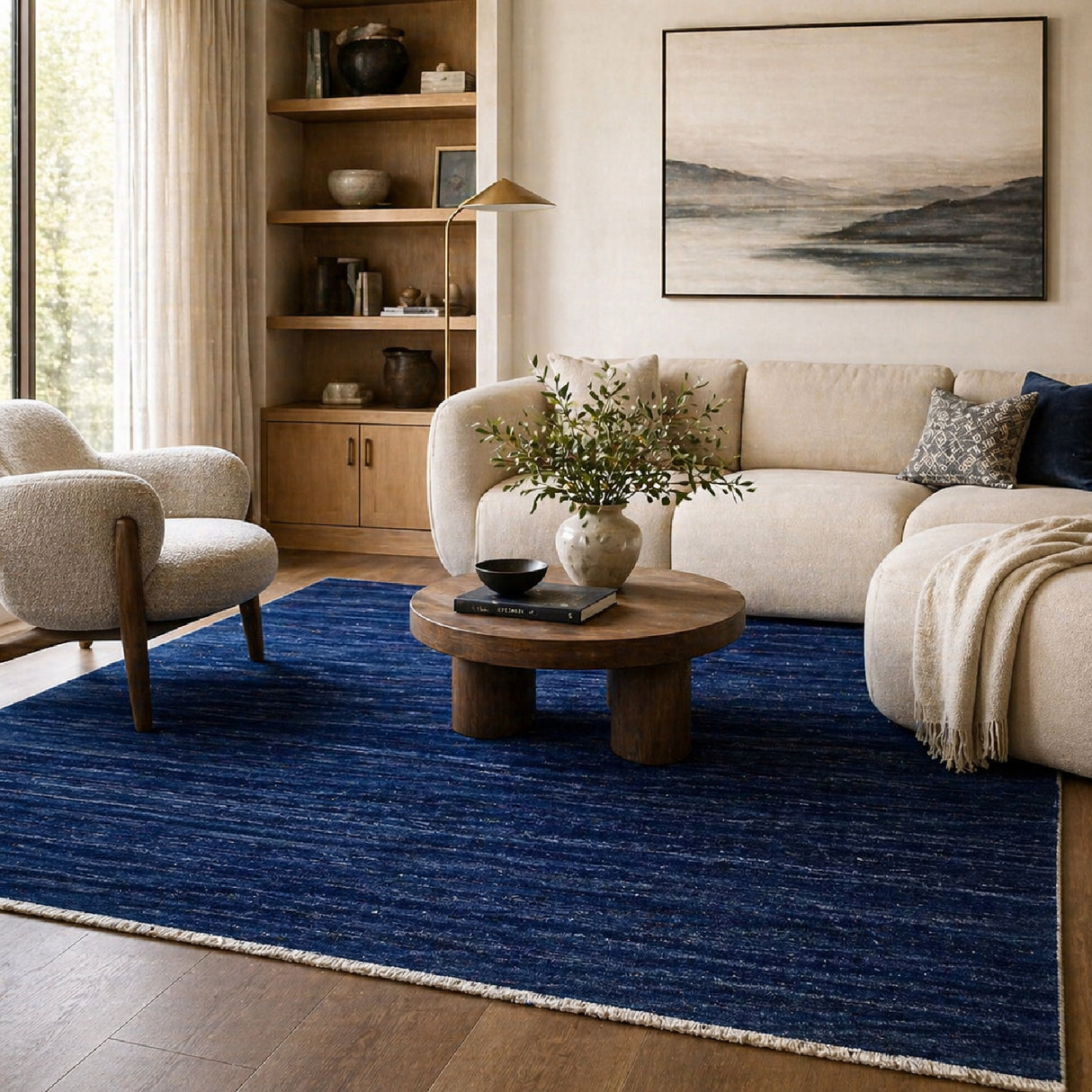 Modern European furniture - Hand-Knotted Wool Fringed Carpet - www.oroa.com | Oroa.com