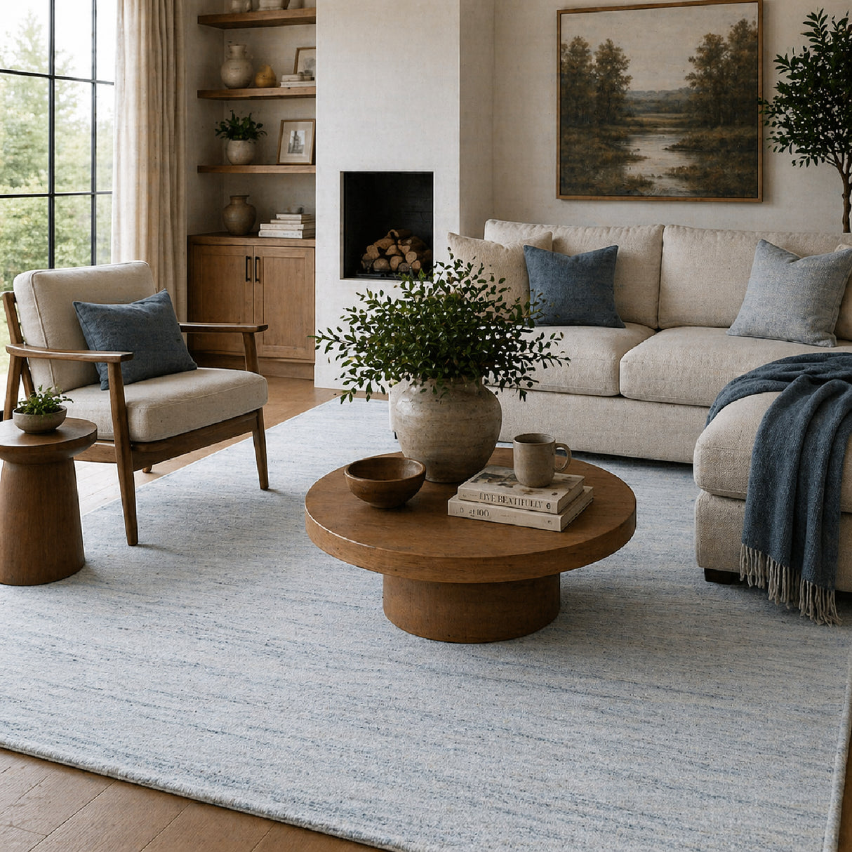 Modern European furniture - Hand-Knotted Wool Fringed Carpet - www.oroa.com | Oroa.com