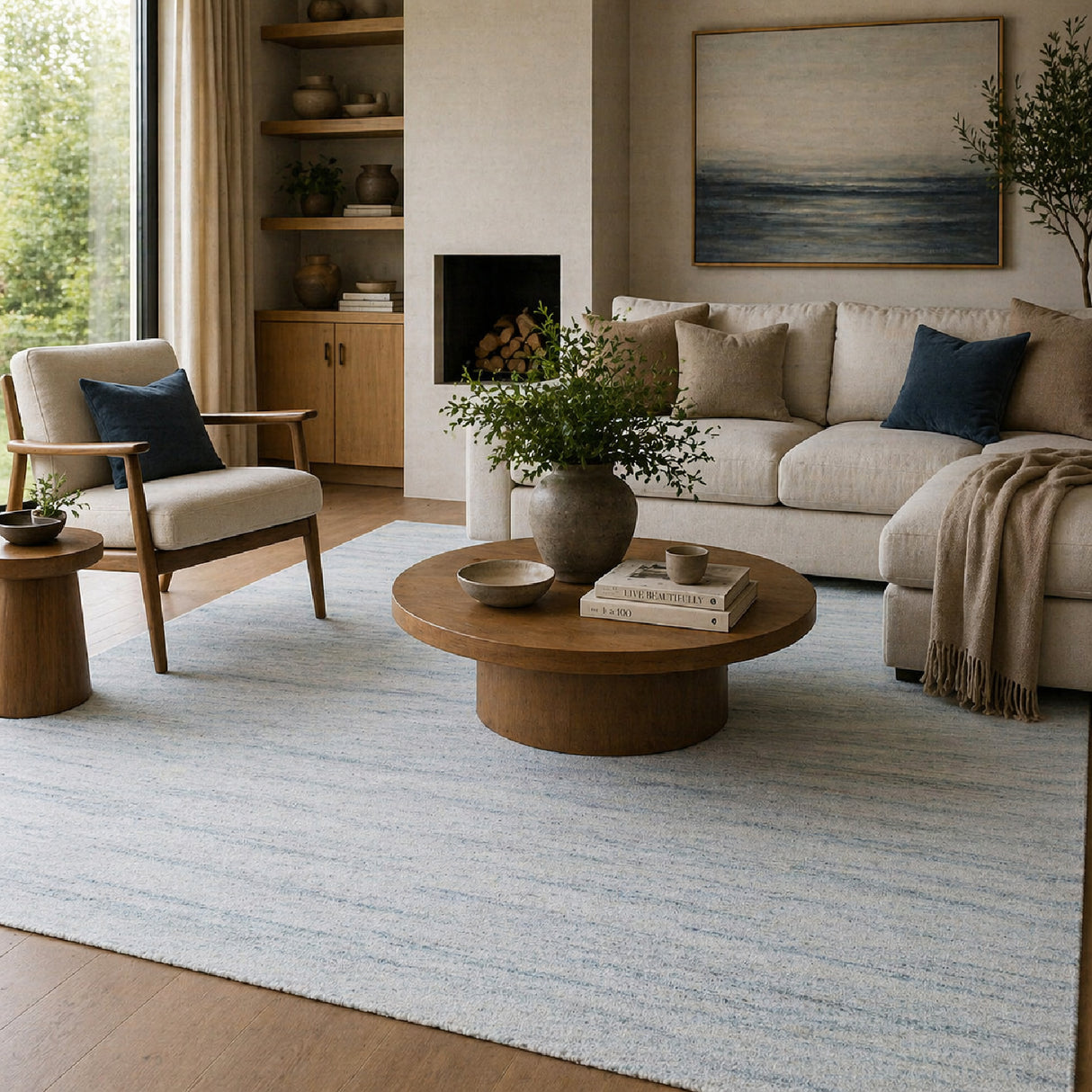 Modern European furniture - Hand-Knotted Wool Fringed Carpet - www.oroa.com | Oroa.com