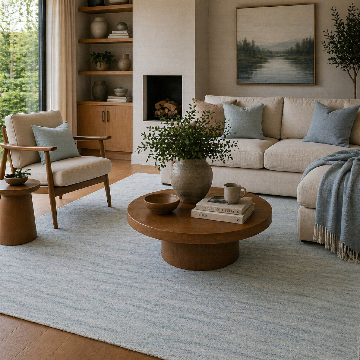 Modern European furniture - Hand-Knotted Wool Fringed Carpet - www.oroa.com | Oroa.com
