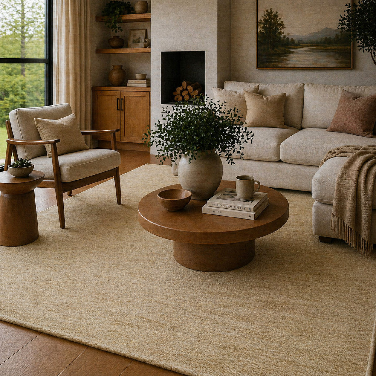 Modern European furniture - Hand-Knotted Wool Fringed Carpet - www.oroa.com | Oroa.com