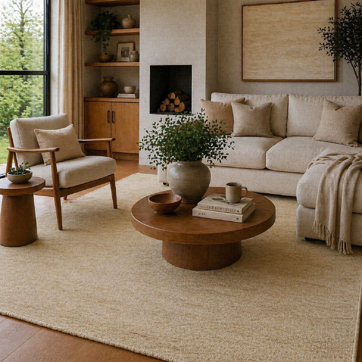 Modern European furniture - Hand-Knotted Wool Fringed Carpet - www.oroa.com | Oroa.com