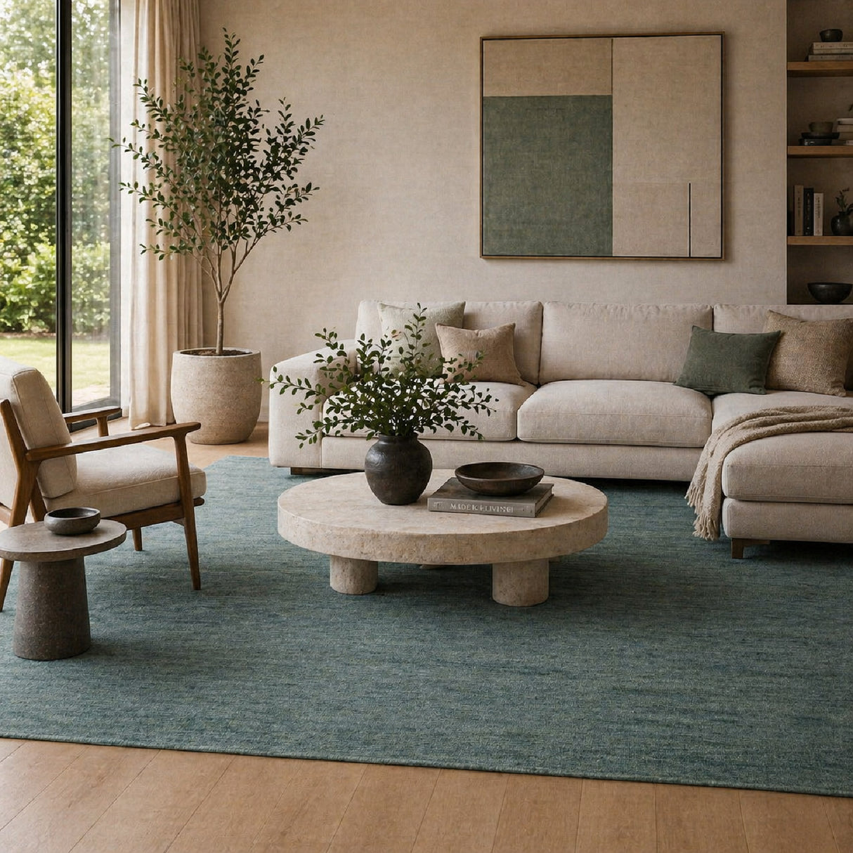 Modern European furniture - Hand-Knotted Wool Fringed Carpet - www.oroa.com | Oroa.com