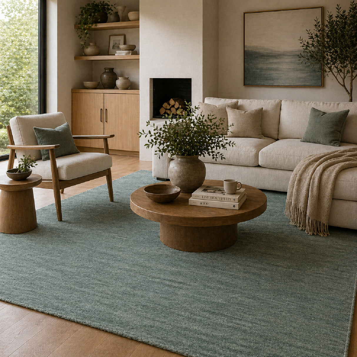 Modern European furniture - Hand-Knotted Wool Fringed Carpet - www.oroa.com | Oroa.com