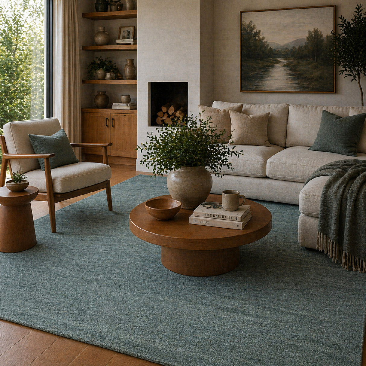 Modern European furniture - Hand-Knotted Wool Fringed Carpet - www.oroa.com | Oroa.com
