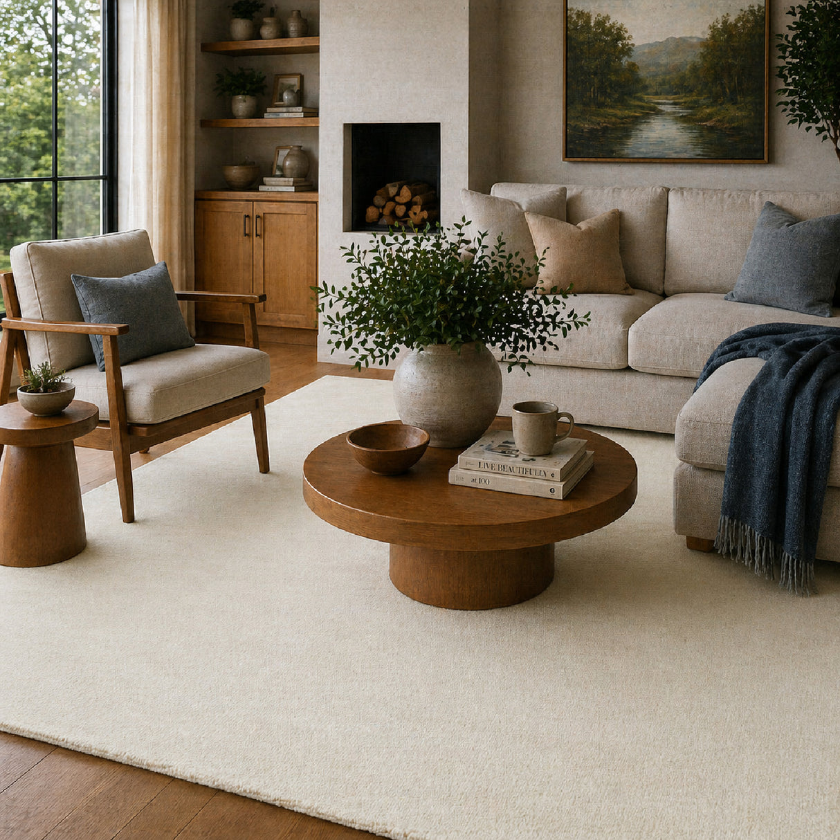 Modern European furniture - Hand-Knotted Wool Fringed Carpet - www.oroa.com | Oroa.com