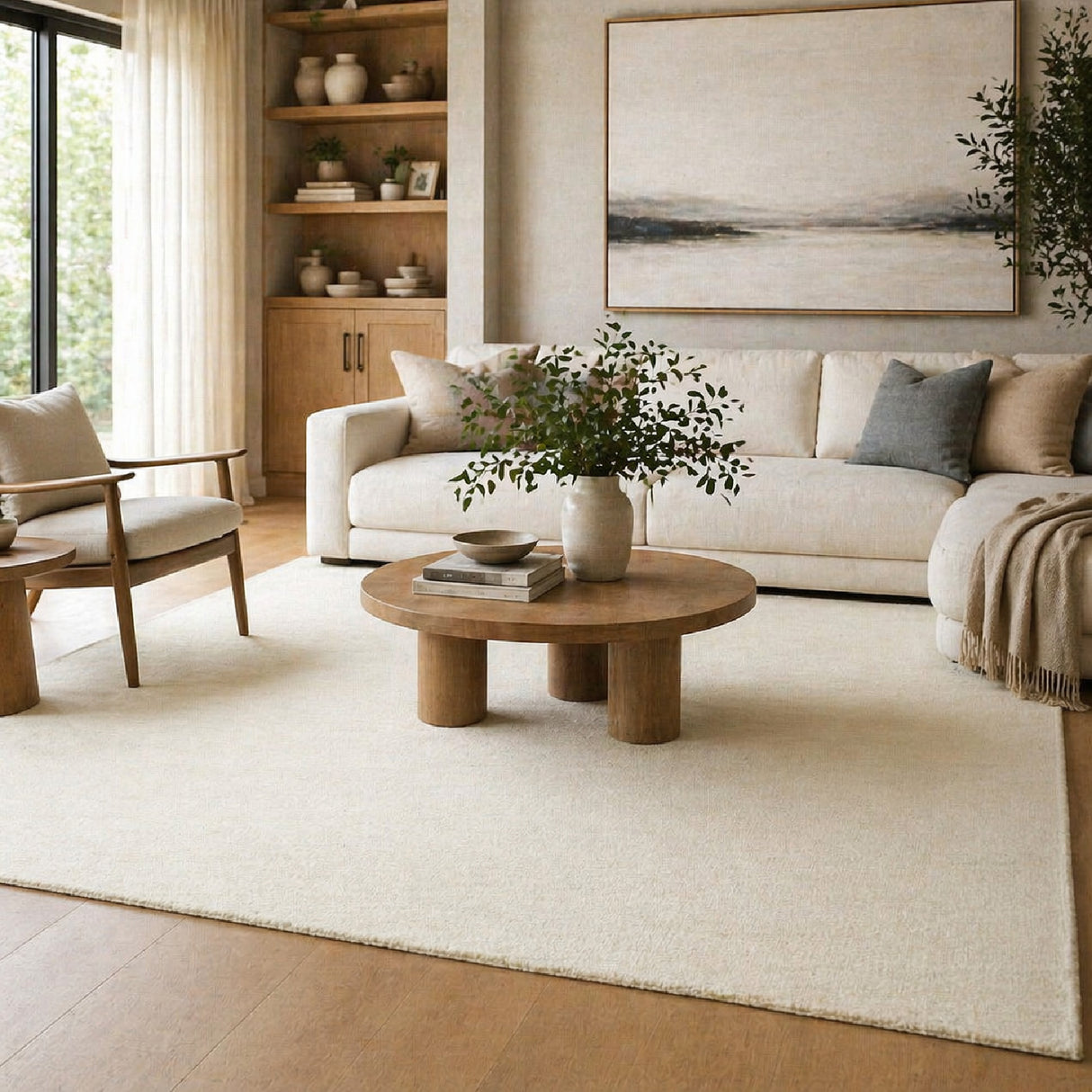 Modern European furniture - Hand-Knotted Wool Fringed Carpet - www.oroa.com | Oroa.com