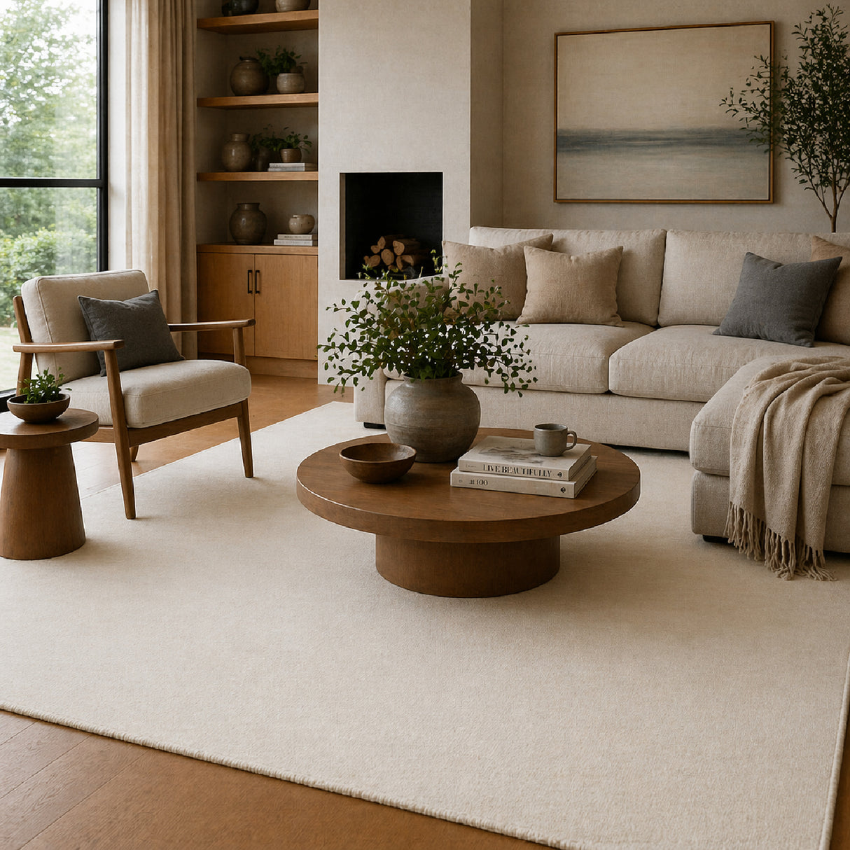 Modern European furniture - Hand-Knotted Wool Fringed Carpet - www.oroa.com | Oroa.com