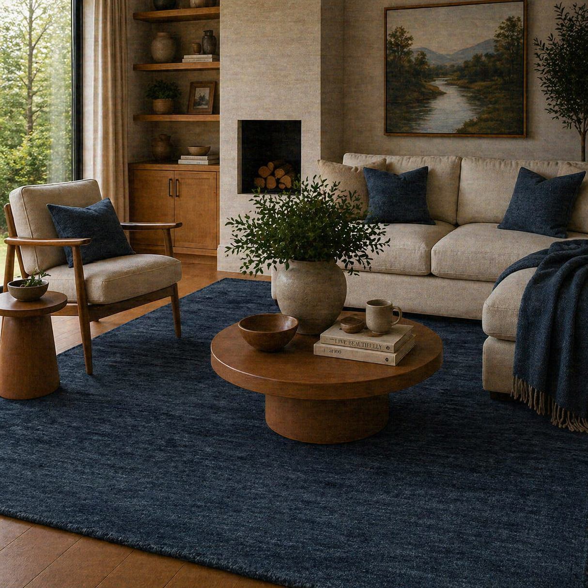 Modern European furniture - Hand-Knotted Wool Fringed Carpet - www.oroa.com | Oroa.com