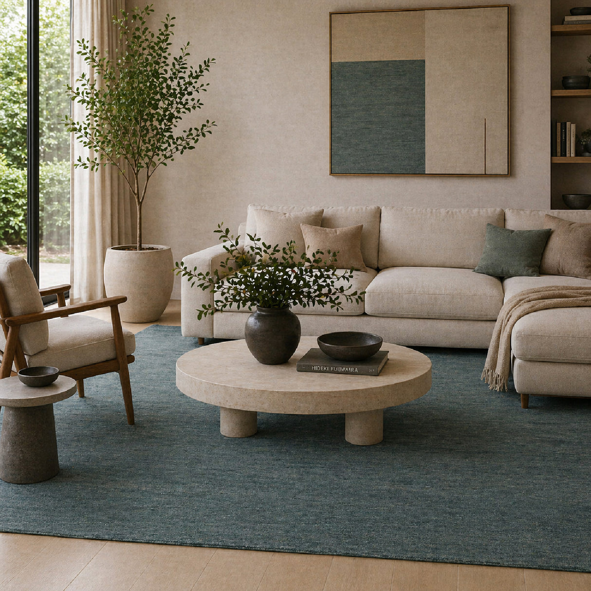 Modern European furniture - Hand-Knotted Wool Fringed Carpet - www.oroa.com | Oroa.com
