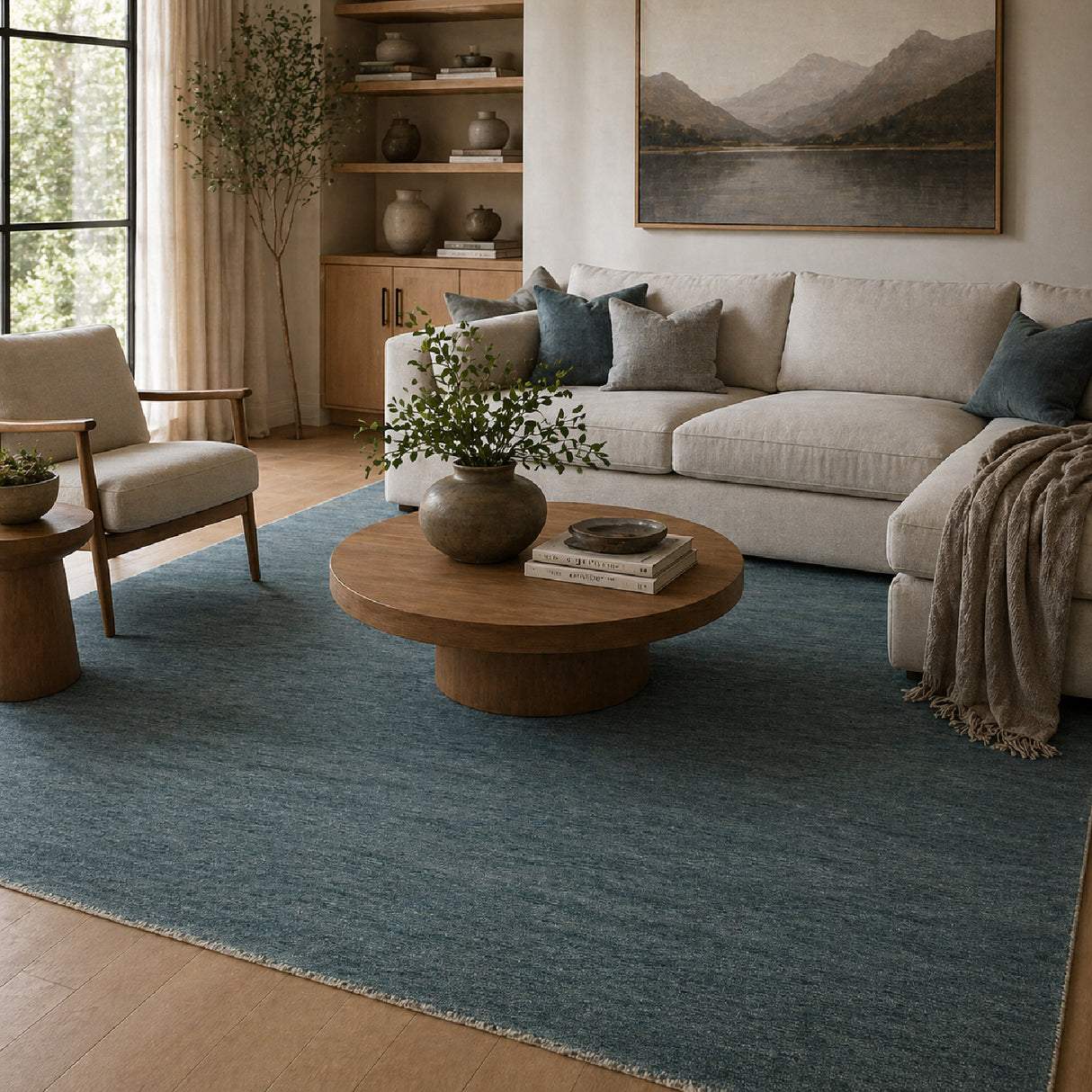 Modern European furniture - Hand-Knotted Wool Fringed Carpet - www.oroa.com | Oroa.com