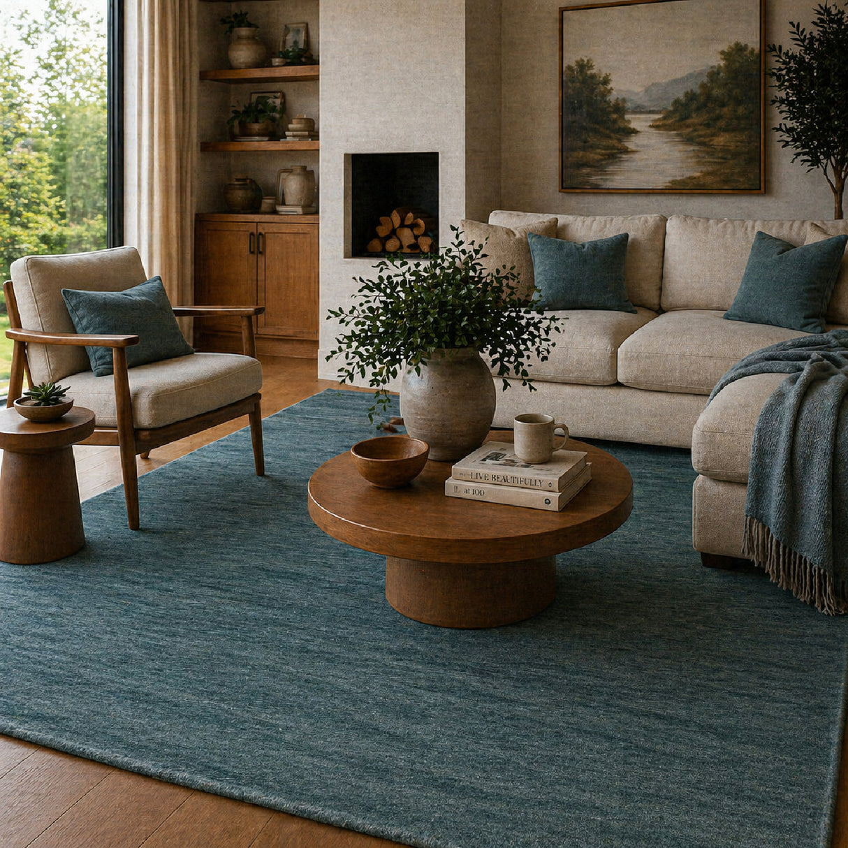 Modern European furniture - Hand-Knotted Wool Fringed Carpet - www.oroa.com | Oroa.com