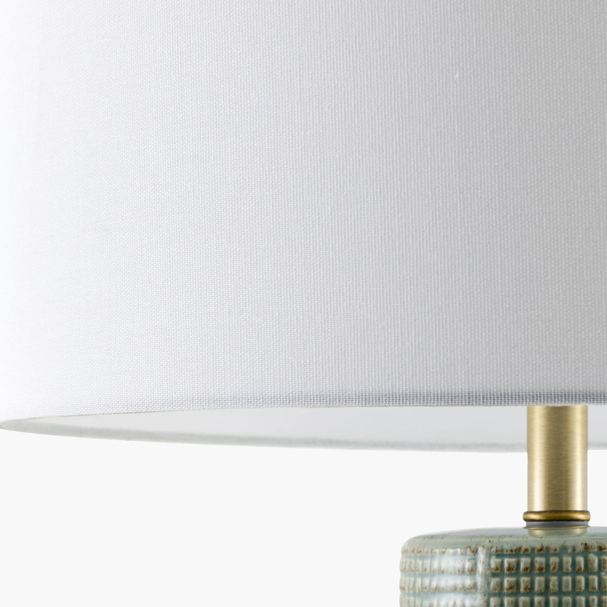 Modern European furniture - White Linen Ceramic Table Lamp - www.oroa.com | Oroa.com