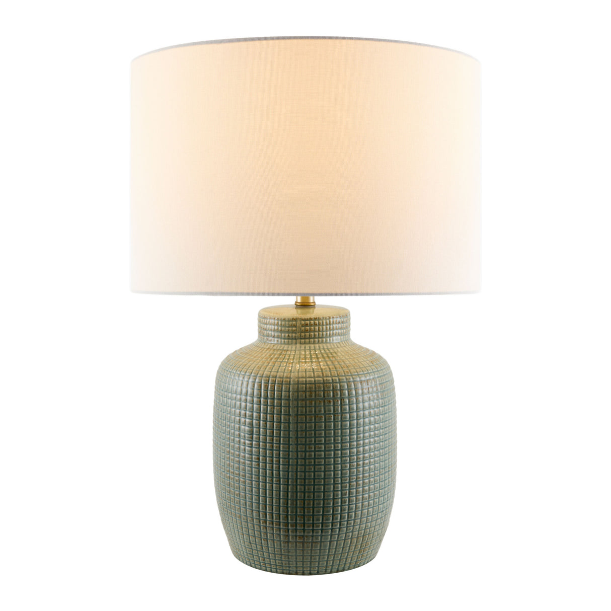 Modern European furniture - White Linen Ceramic Table Lamp - www.oroa.com | Oroa.com