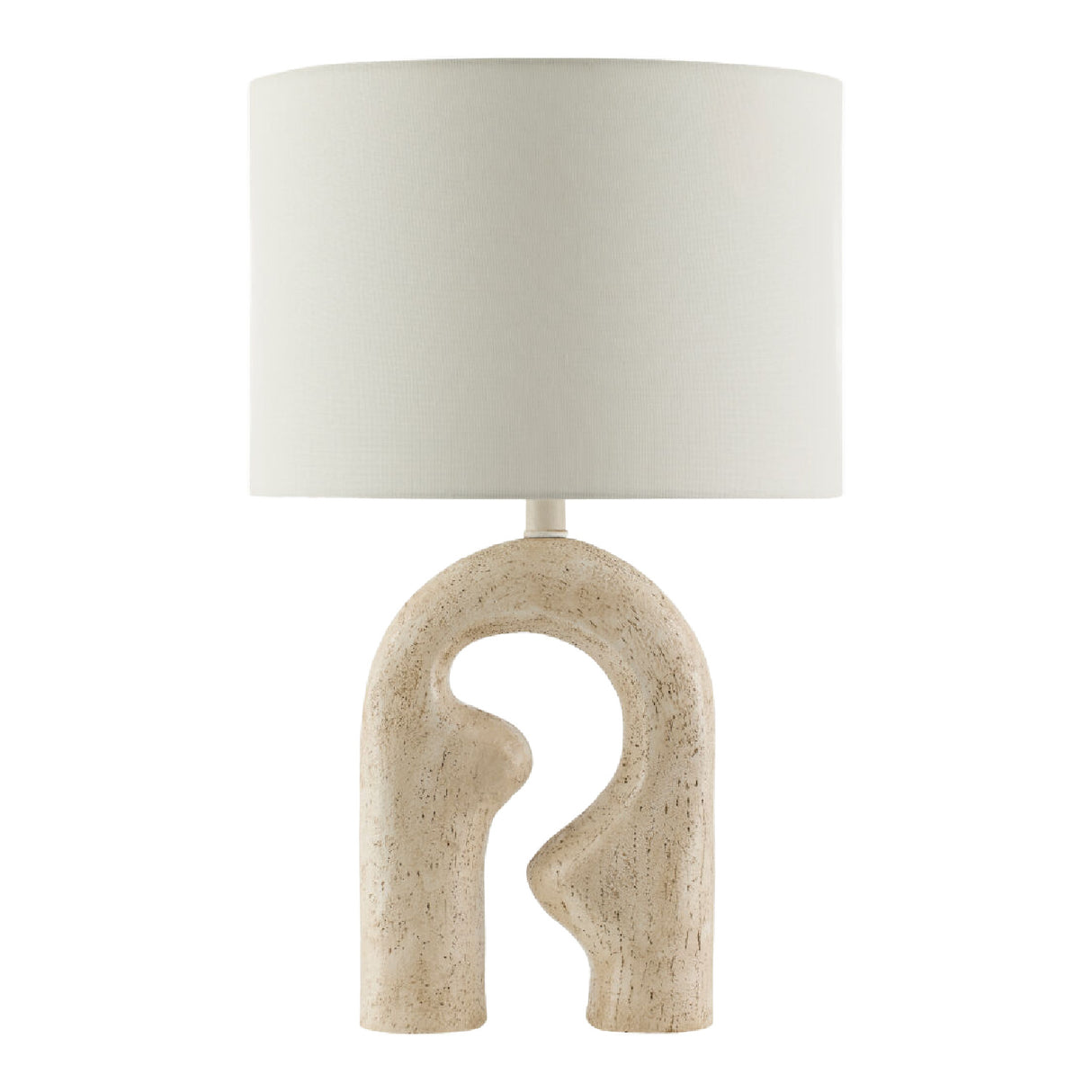 Modern European furniture - Wavy Carved Base Table Lamp - www.oroa.com | Oroa.com