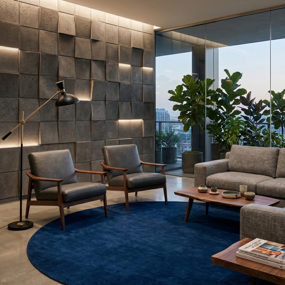 Modern furniture - Hand-Loomed Wool Fringe Round Carpet - www.oroa.com | Oroa.com