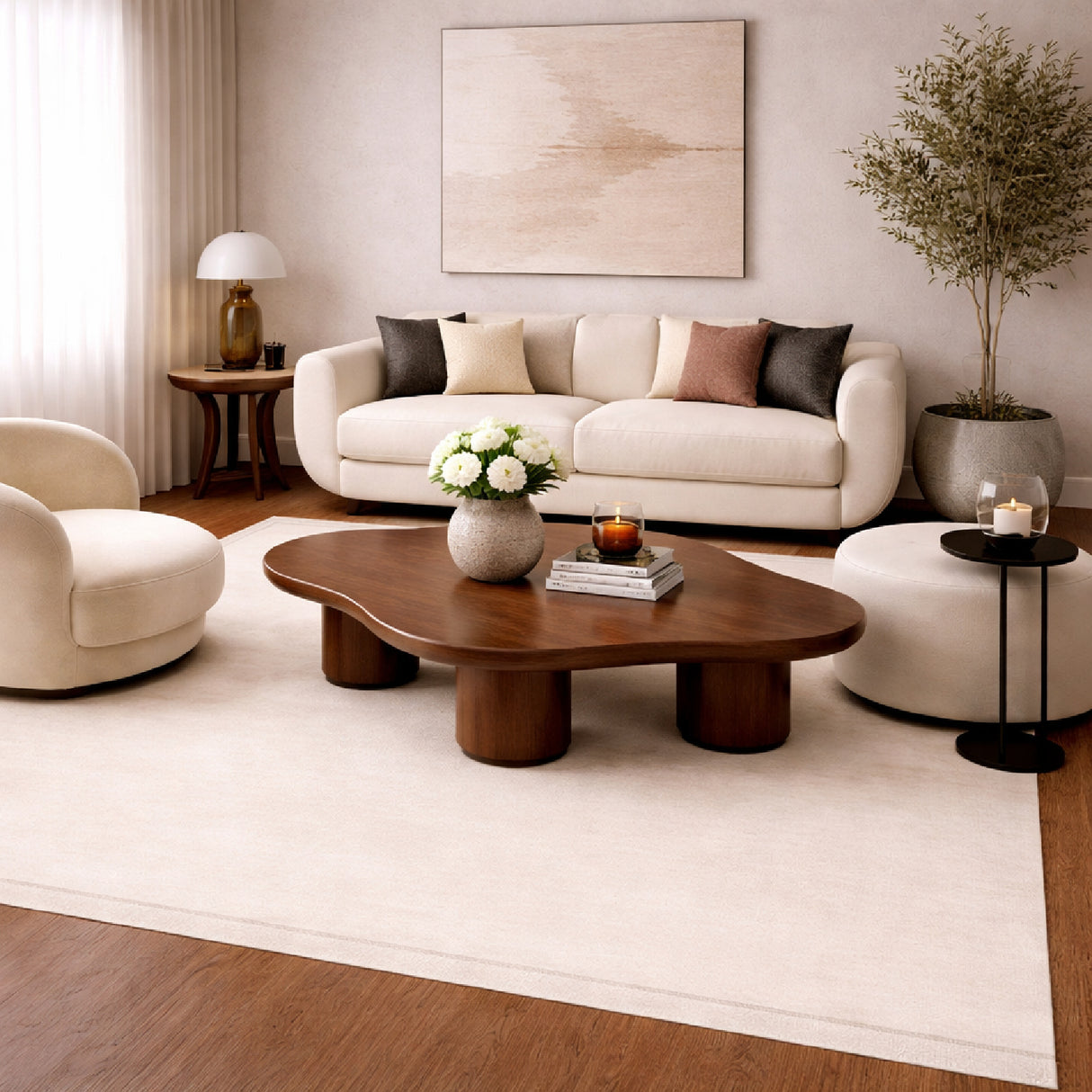 Modern European furniture - Hand-Loomed Wool Fringe Square Carpet - www.oroa.com | Oroa.com
