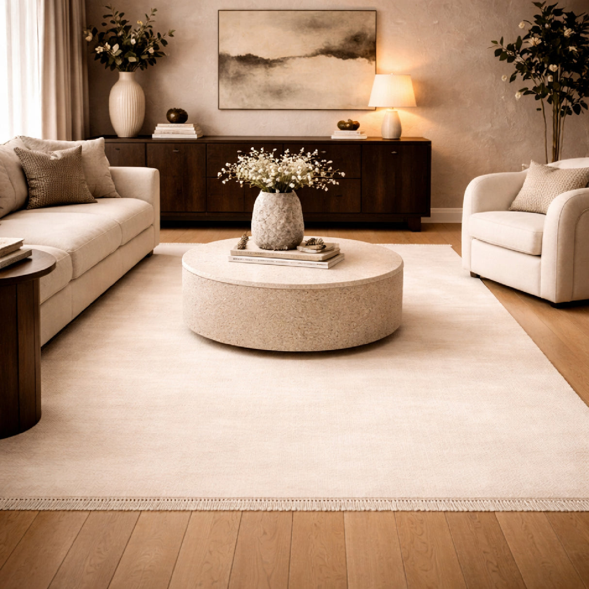 Modern furniture - Hand-Loomed Wool Fringe Table Runner - www.oroa.com | Oroa.com