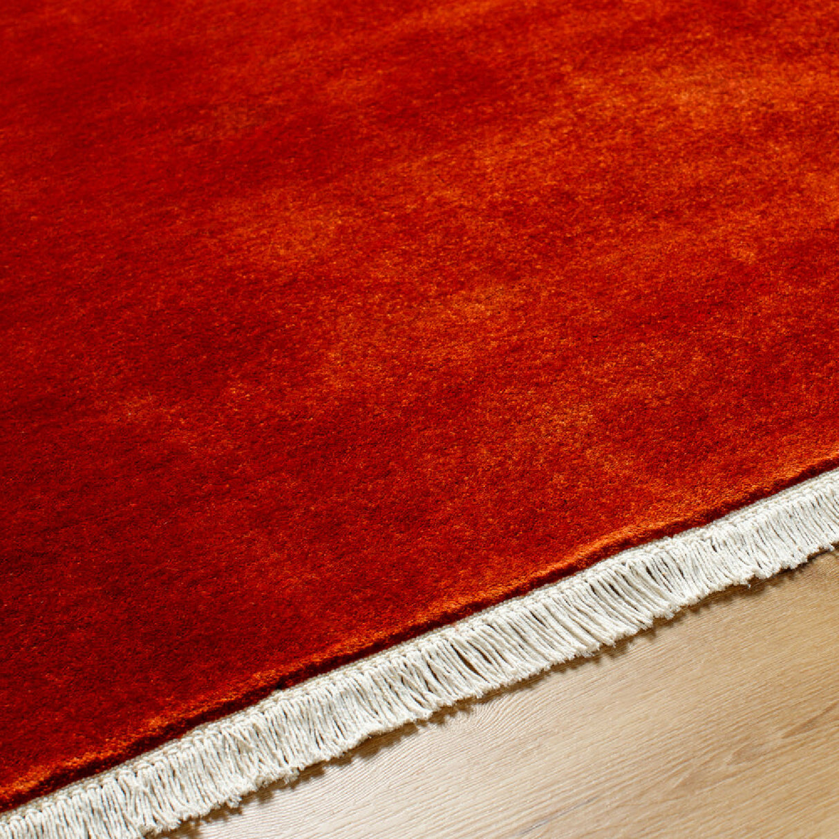 Hand-Loomed Wool Fringe Table Runner | Oroa.com
