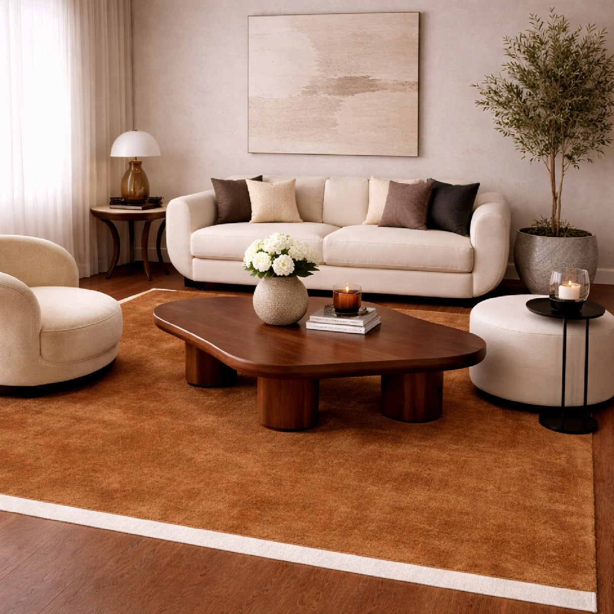 Modern European furniture - Hand-Loomed Wool Fringe Square Carpet - www.oroa.com | Oroa.com