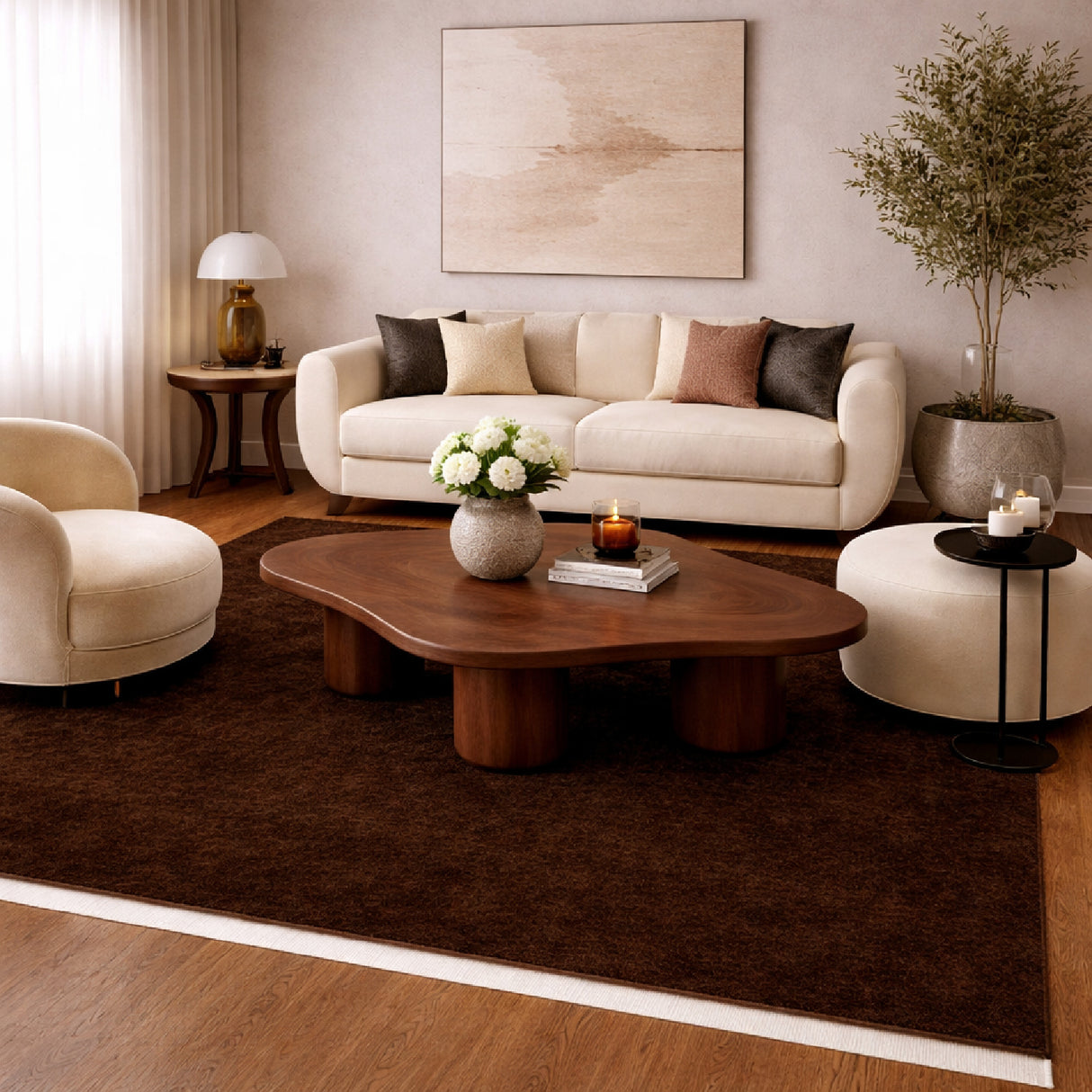 Modern European furniture - Hand-Loomed Wool Fringe Square Carpet - www.oroa.com | Oroa.com