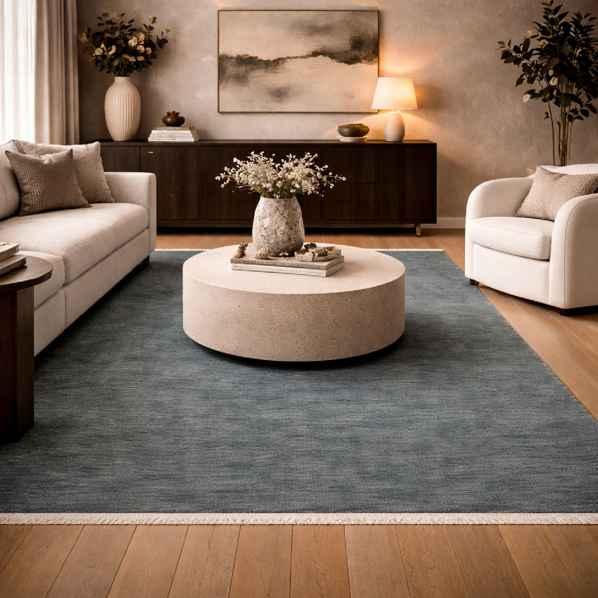 Modern furniture - Hand-Loomed Wool Fringe Table Runner - www.oroa.com | Oroa.com