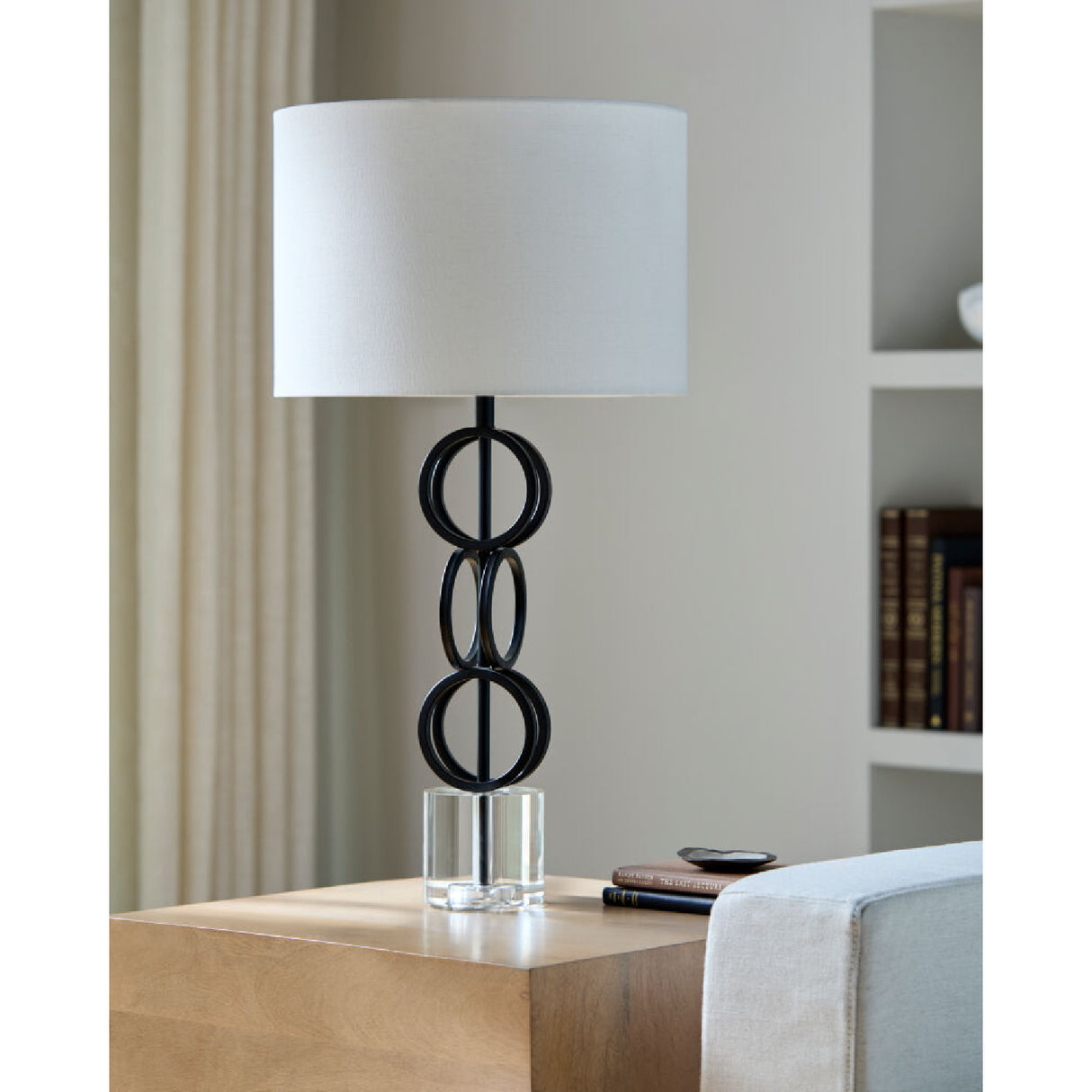 Modern European furniture - Metal Rings Accent Table Lamp - www.oroa.com | Oroa.com