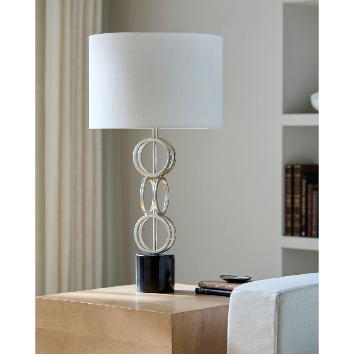 Modern European furniture - Metal Rings Accent Table Lamp - www.oroa.com | Oroa.com