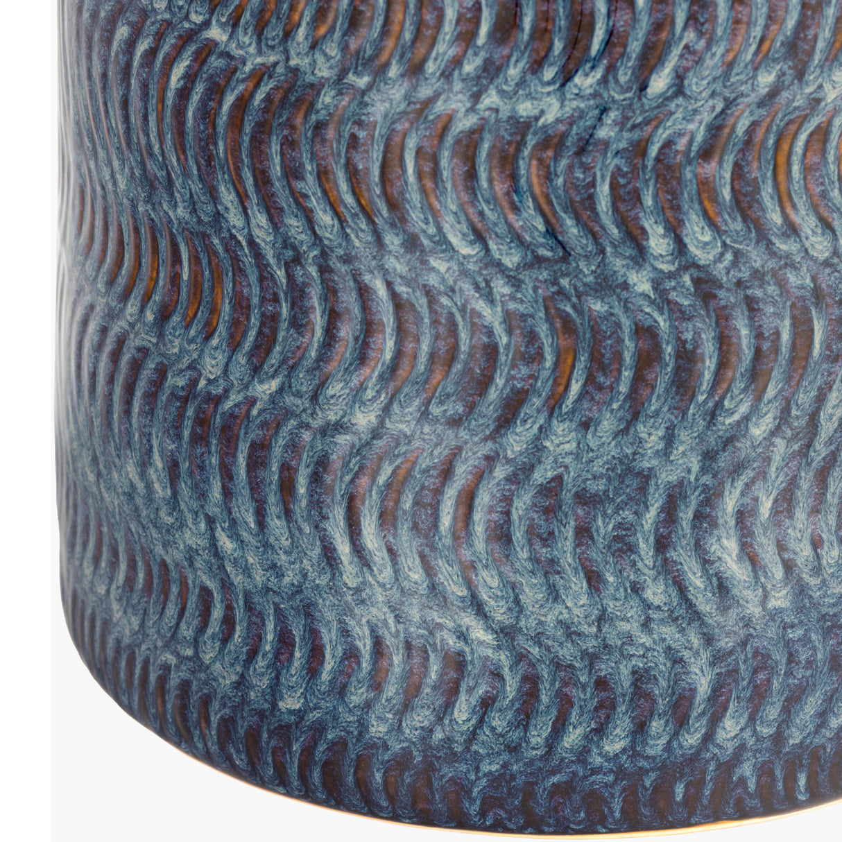 Modern European furniture - Blue Glazed Garden Stool - www.oroa.com | Oroa.com