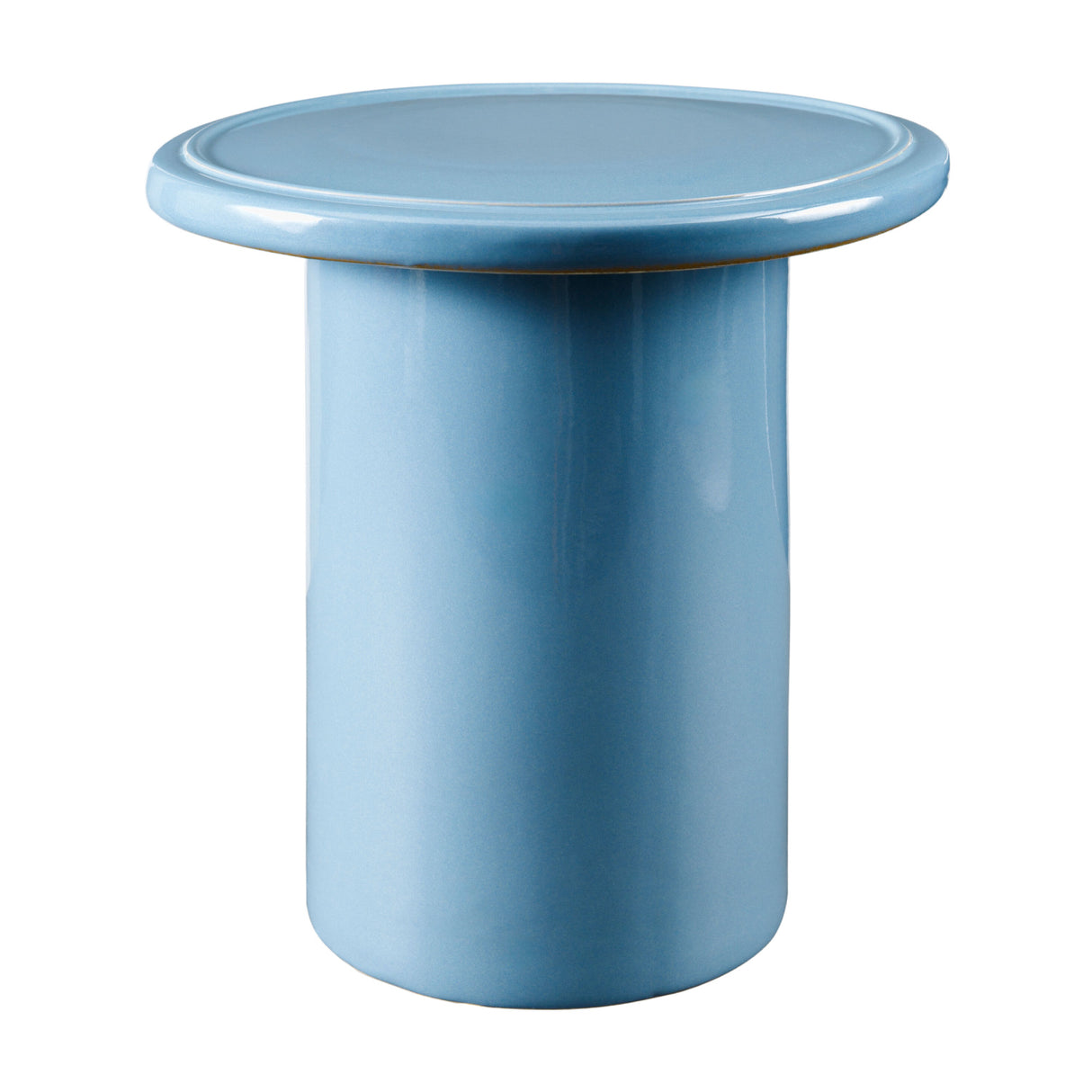 Modern European furniture - Blue Ceramic Outdoor Stool - www.oroa.com | Oroa.com