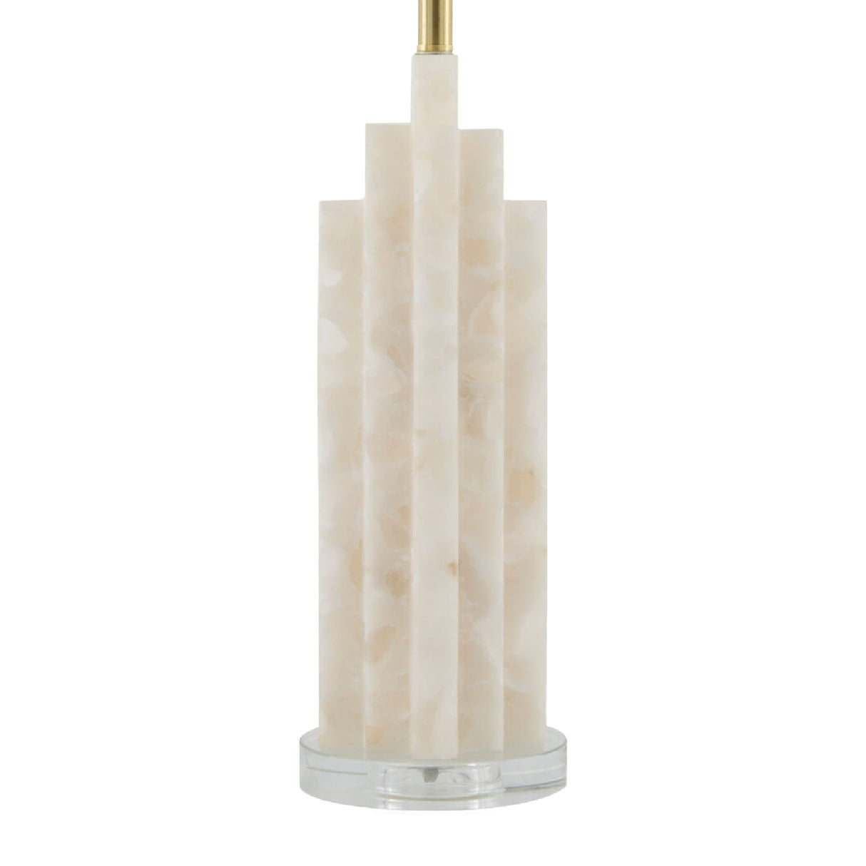 Burnished Cream Stone Table Lamp | Oroa.com