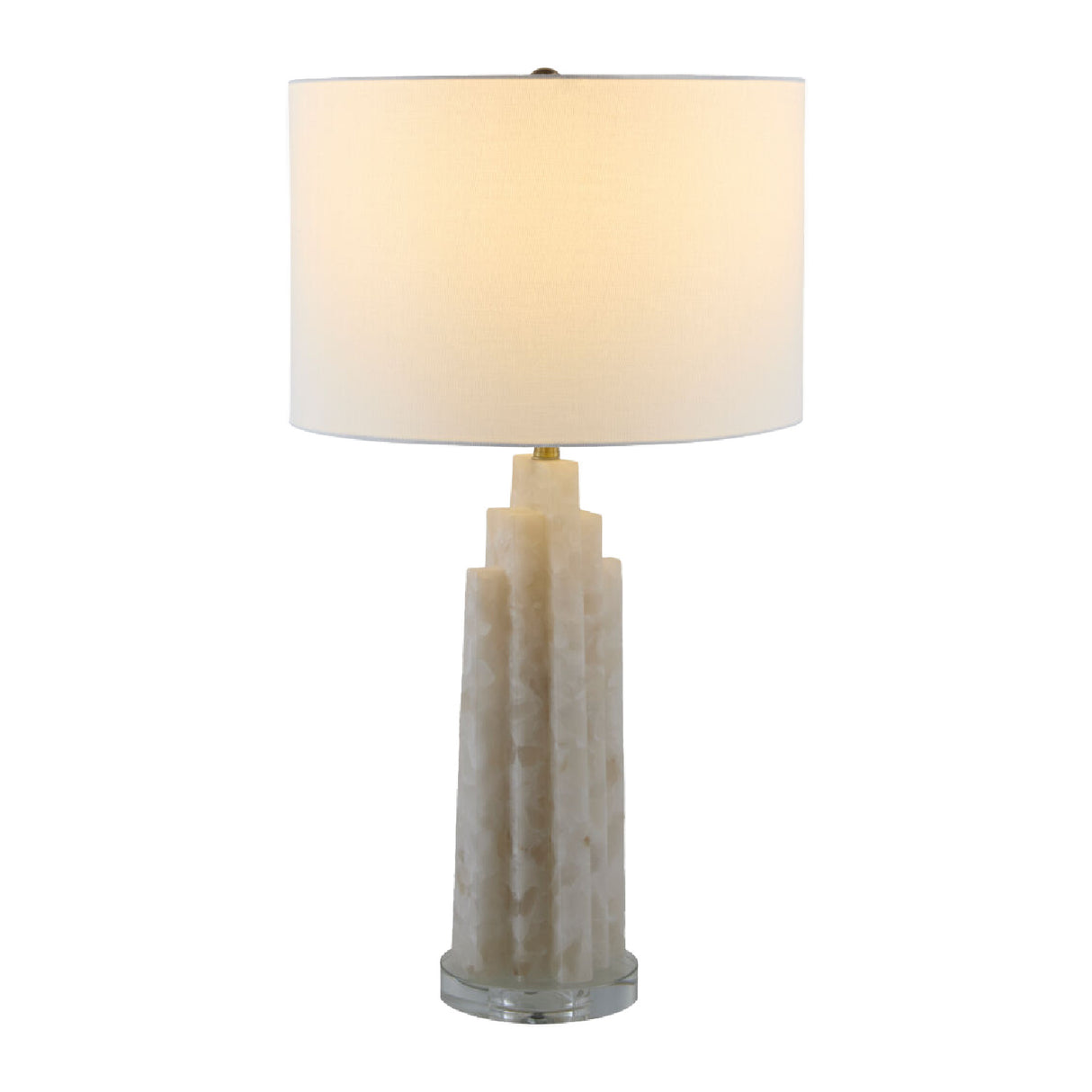 Burnished Cream Stone Table Lamp | Oroa.com