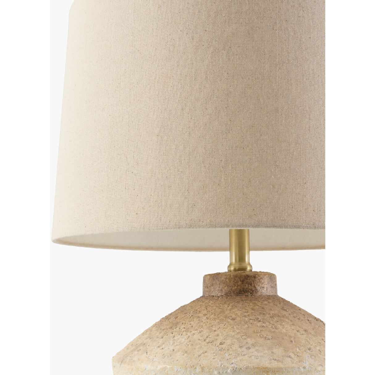 Modern European furniture - Ceramic Cream Linen Table Lamp - www.oroa.com | Oroa.com