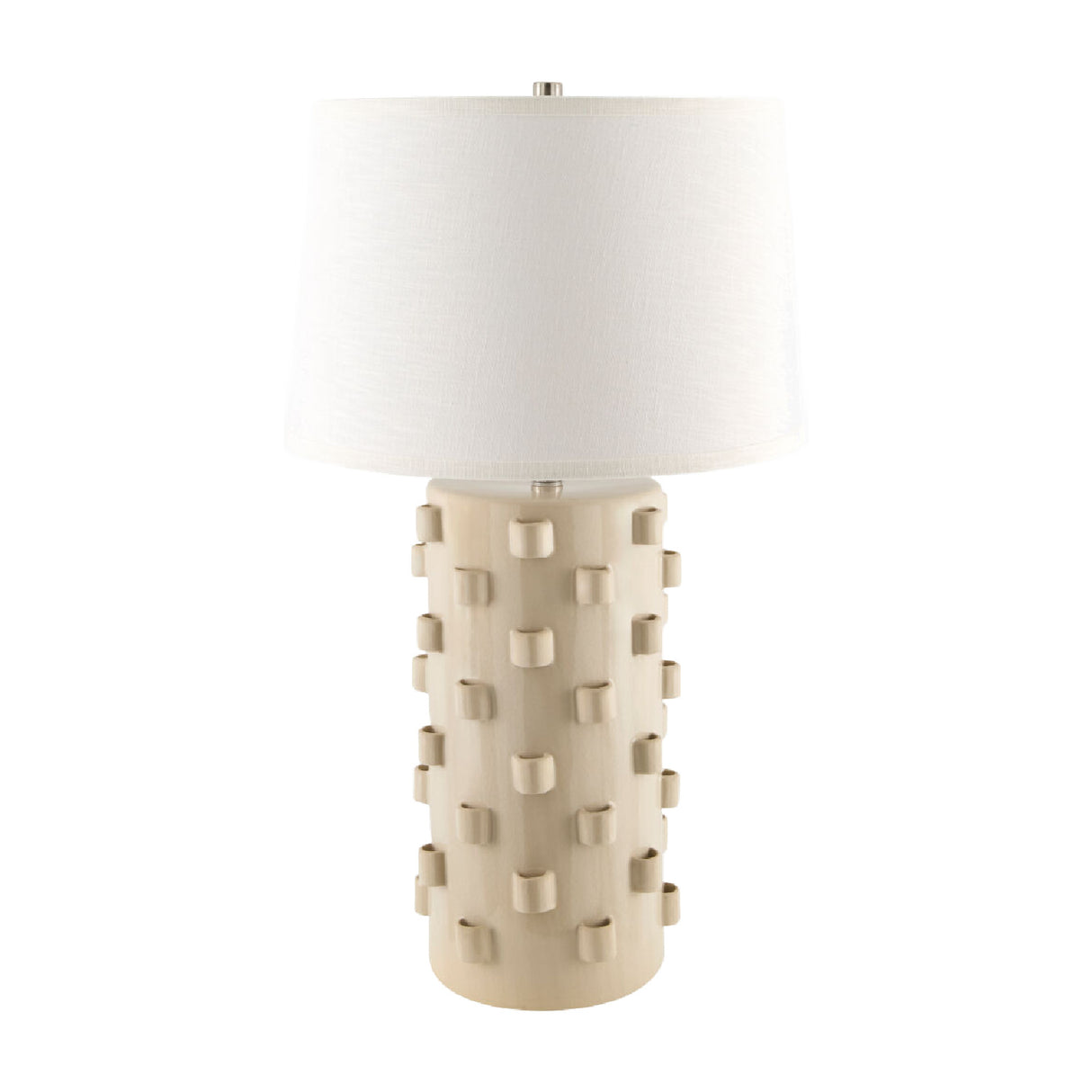 Cream Ceramic Embellished Table Lamp | Oroa.com
