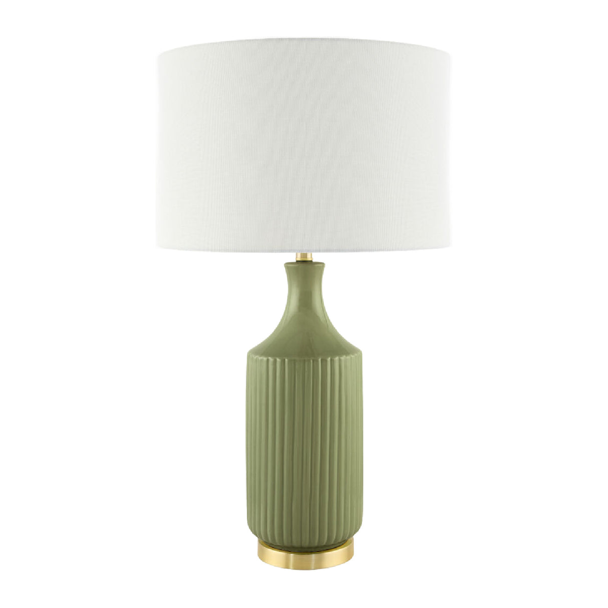 Fluted Glazed Ceramic Table Lamp | Oroa.com