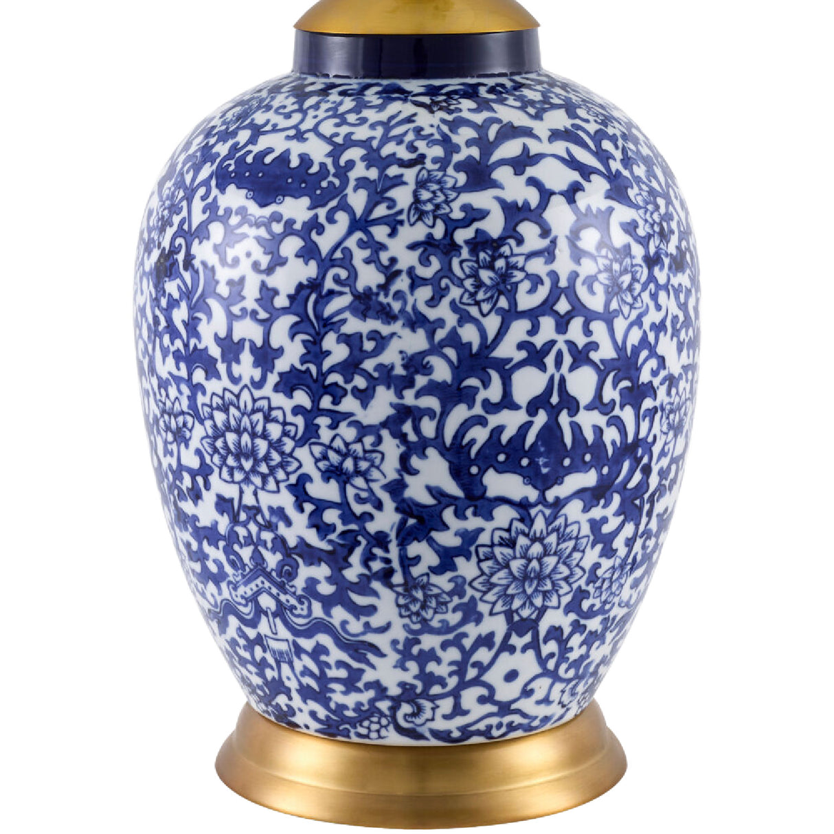 Modern European furniture - Blue Floral Ceramic Table Lamp - www.oroa.com | Oroa.com