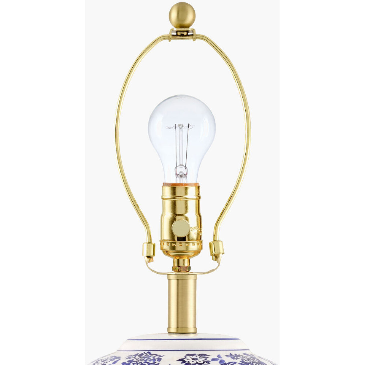 Modern European furniture - Blue Flowers Ceramic Table Lamp - www.oroa.com | Oroa.com