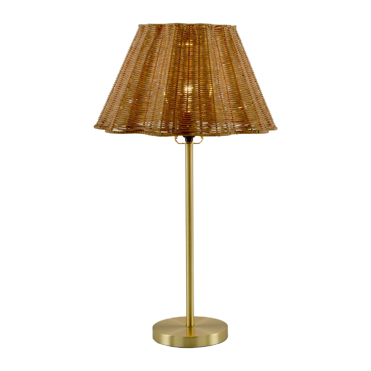 Modern European furniture - Wavy Rattan Accent Table Lamp - www.oroa.com | Oroa.com