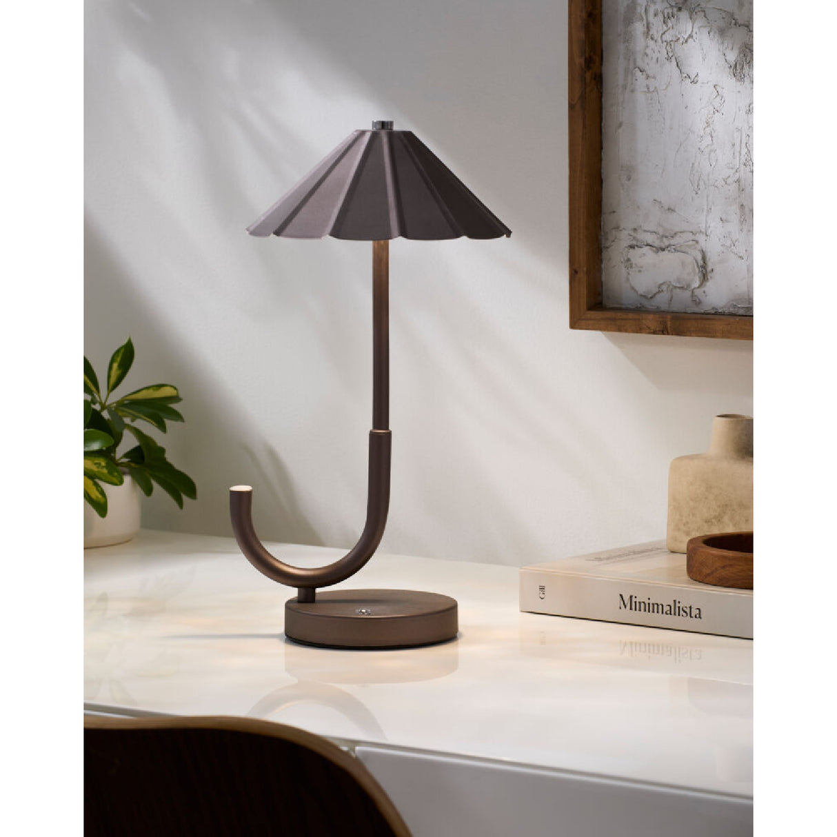 Modern European furniture - Brown Umbrella-Inspired Table Lamp - www.oroa.com | Oroa.com
