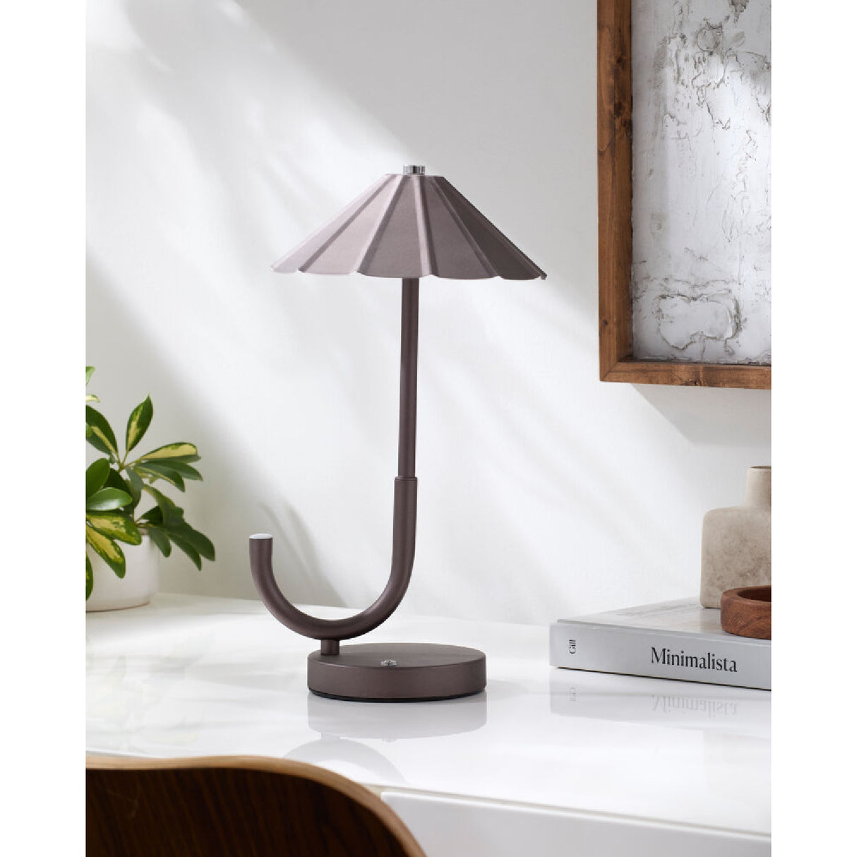 Modern European furniture - Brown Umbrella-Inspired Table Lamp - www.oroa.com | Oroa.com