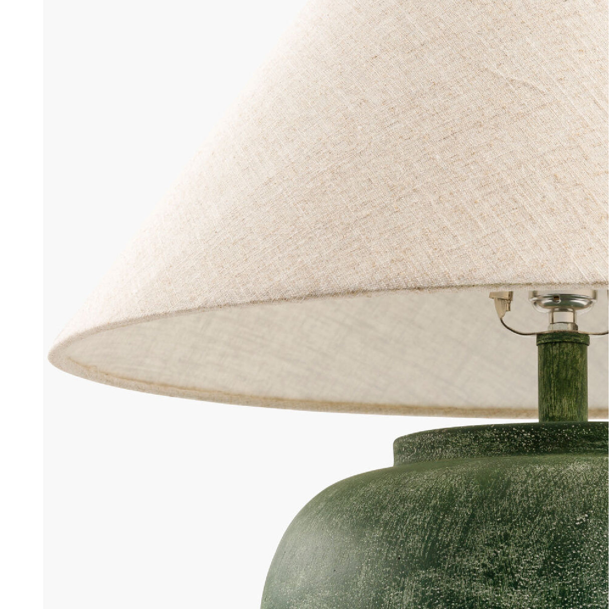 Painted Cement Linen Table Lamp | Oroa.com