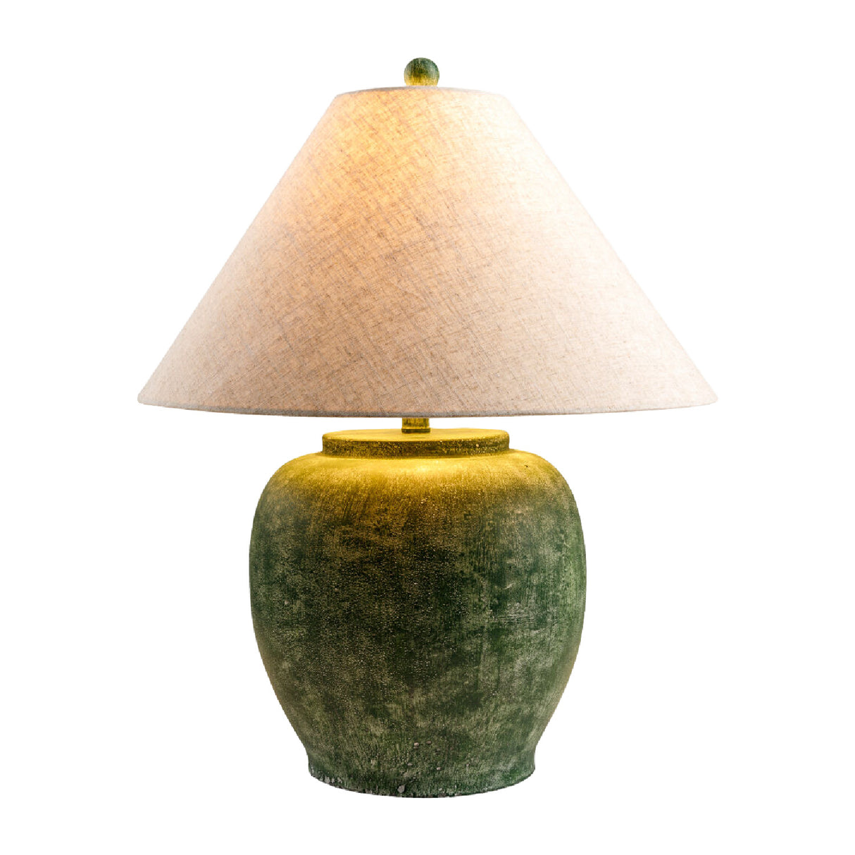 Painted Cement Linen Table Lamp | Oroa.com