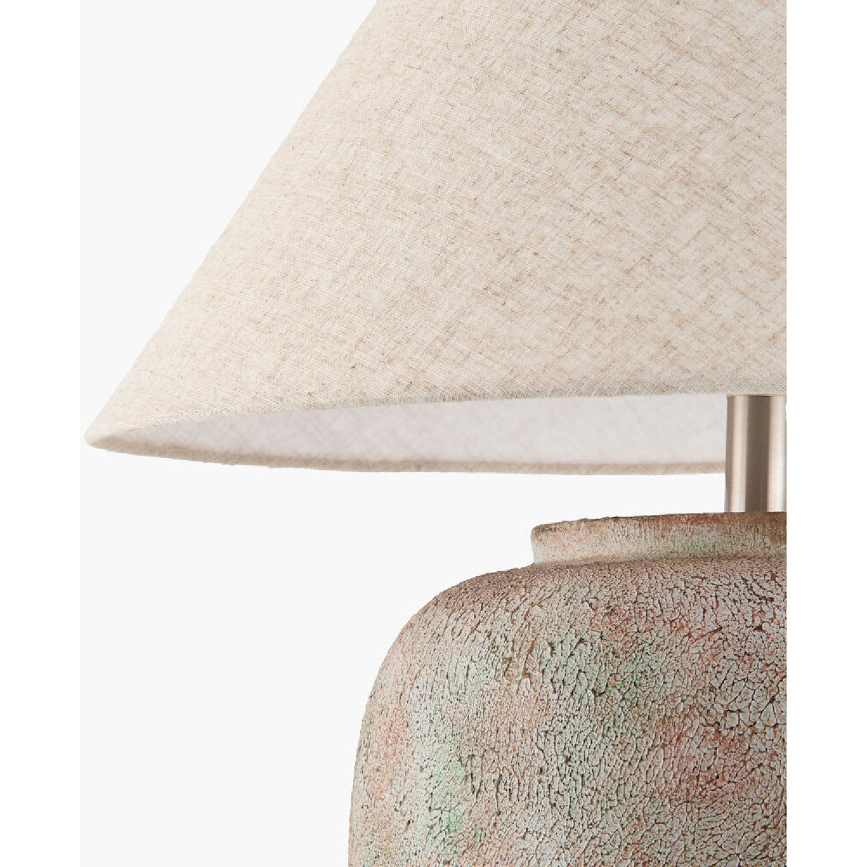Painted Cement Linen Table Lamp | Oroa.com