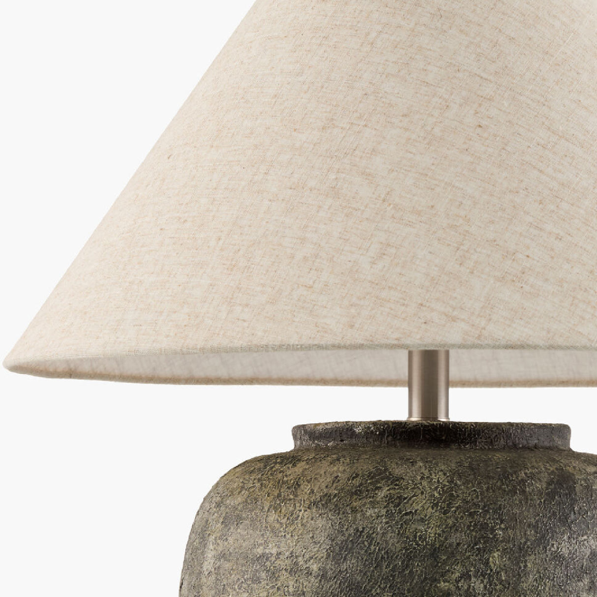 Painted Cement Linen Table Lamp | Oroa.com