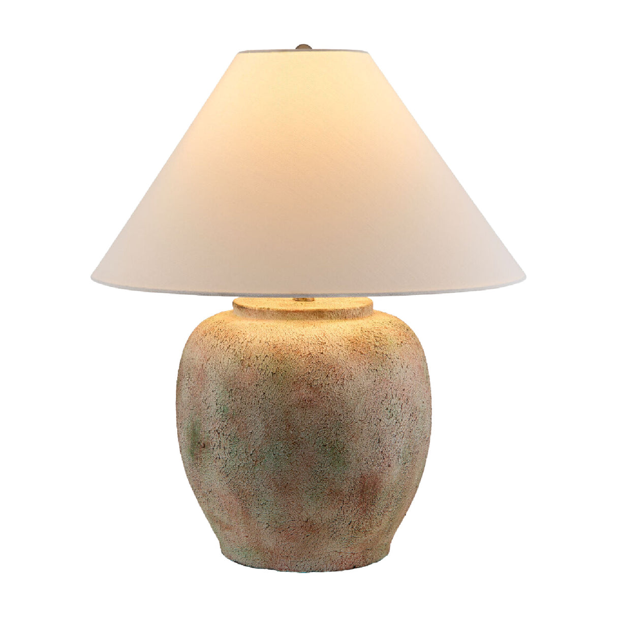 Painted Cement Linen Table Lamp | Oroa.com