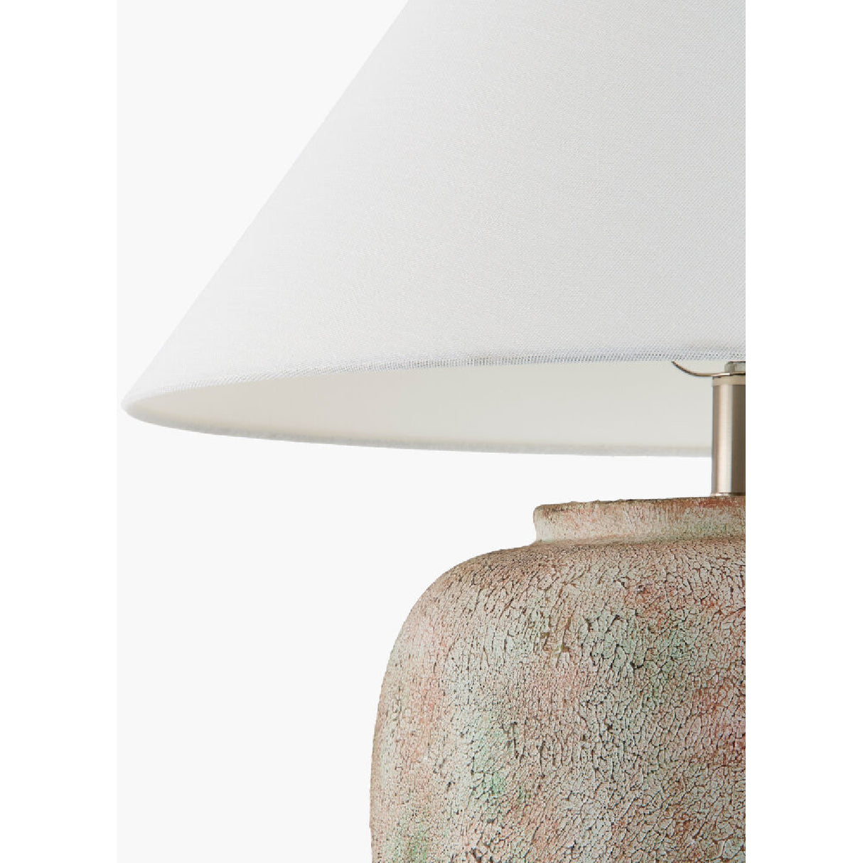 Painted Cement Linen Table Lamp | Oroa.com