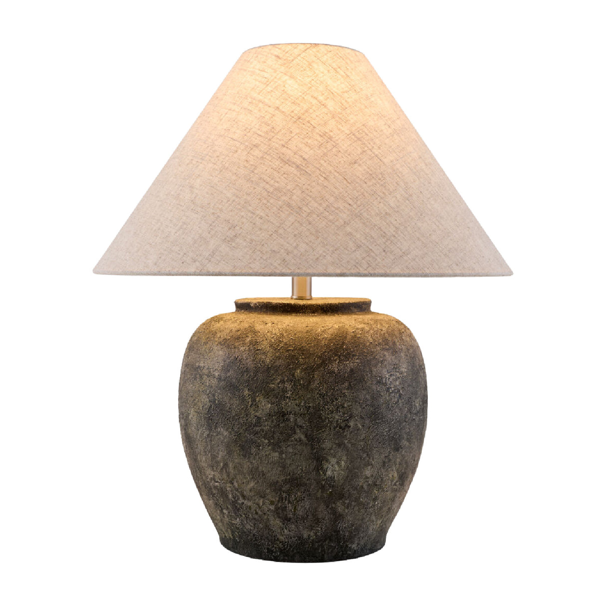 Painted Cement Linen Table Lamp | Oroa.com