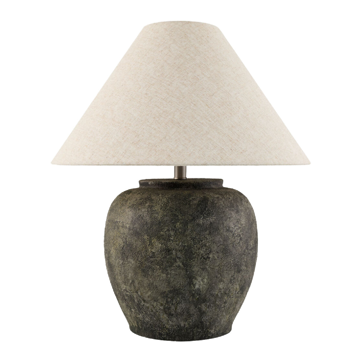 Painted Cement Linen Table Lamp | Oroa.com
