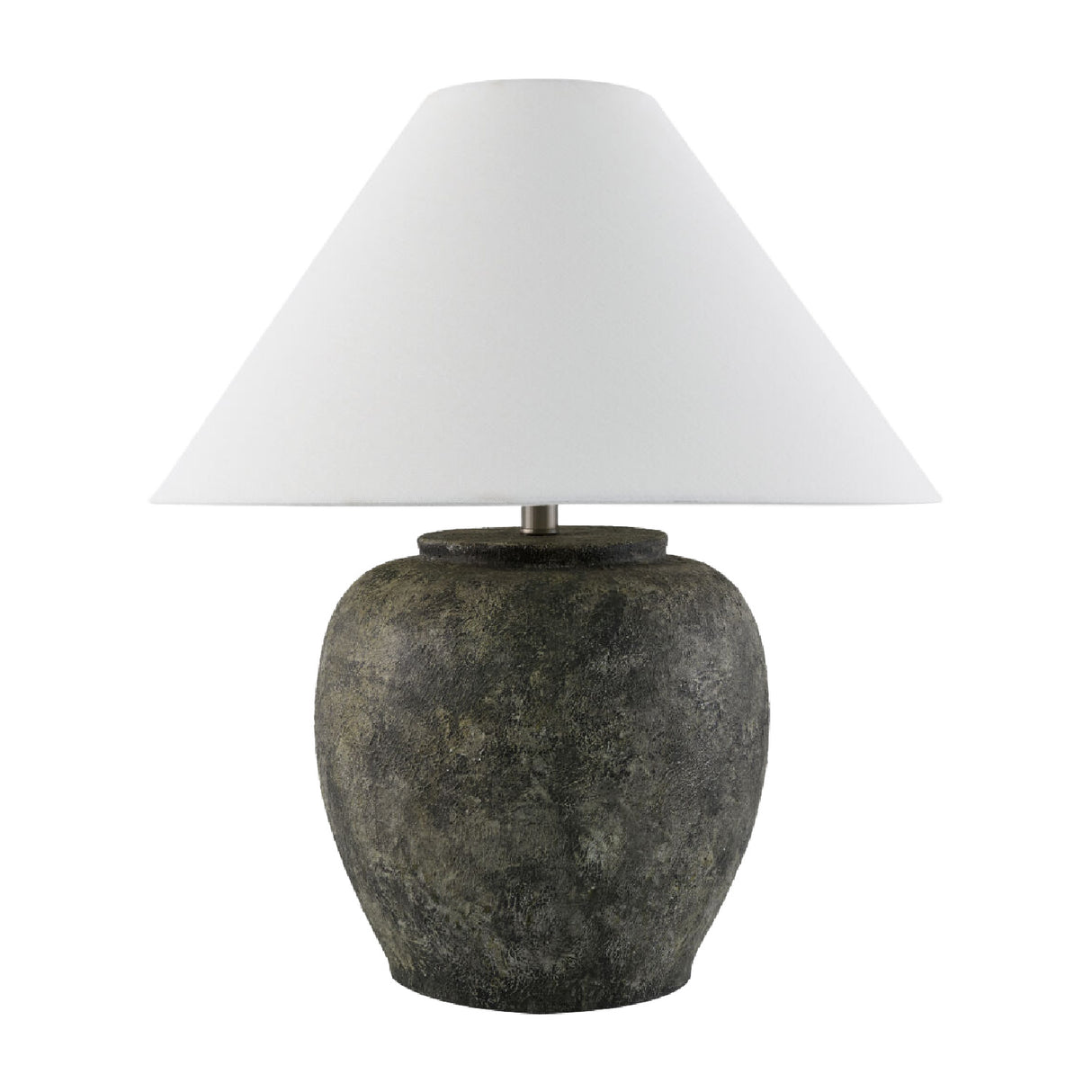 Painted Cement Linen Table Lamp | Oroa.com