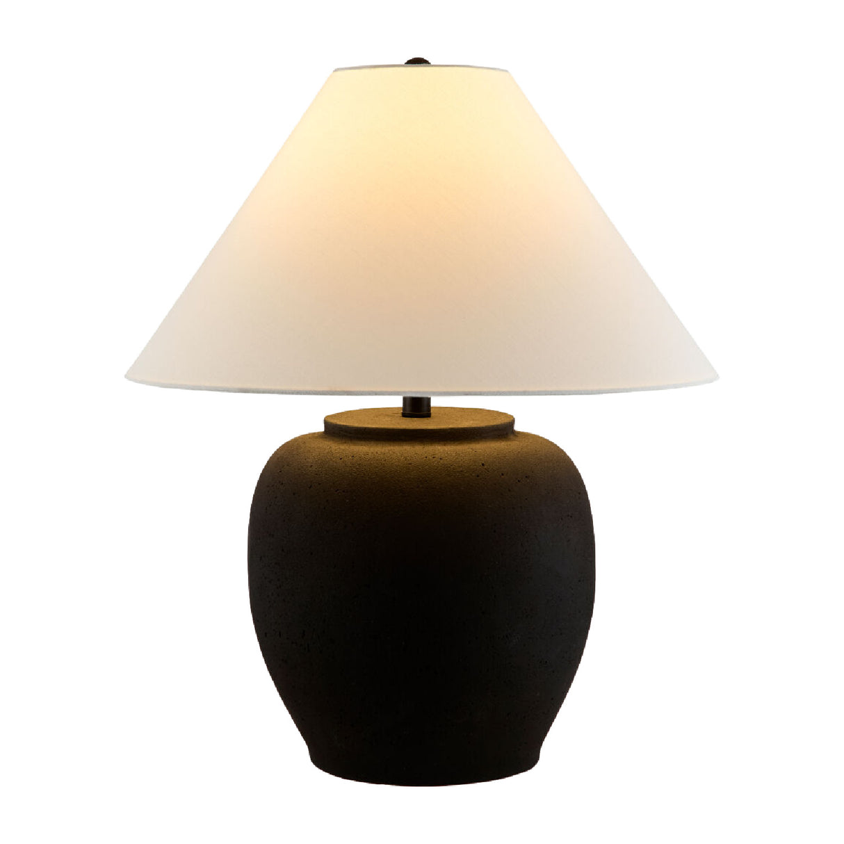 Painted Cement Linen Table Lamp | Oroa.com